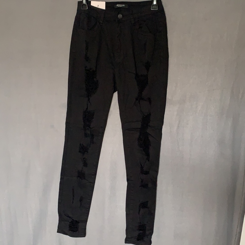 Fashion nova ripped black jeans
